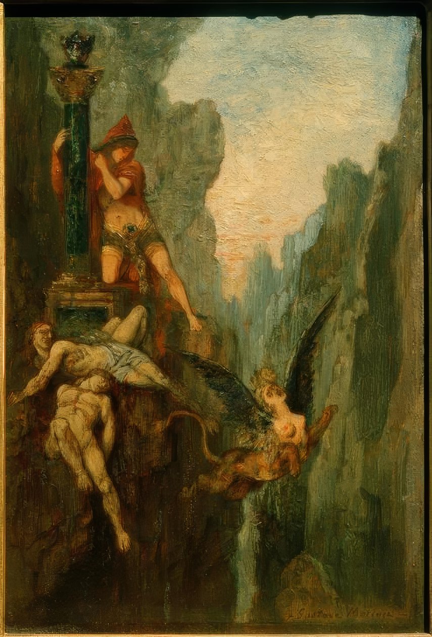 狮身人面像 作者 古斯塔夫·莫罗（Gustave Moreau）