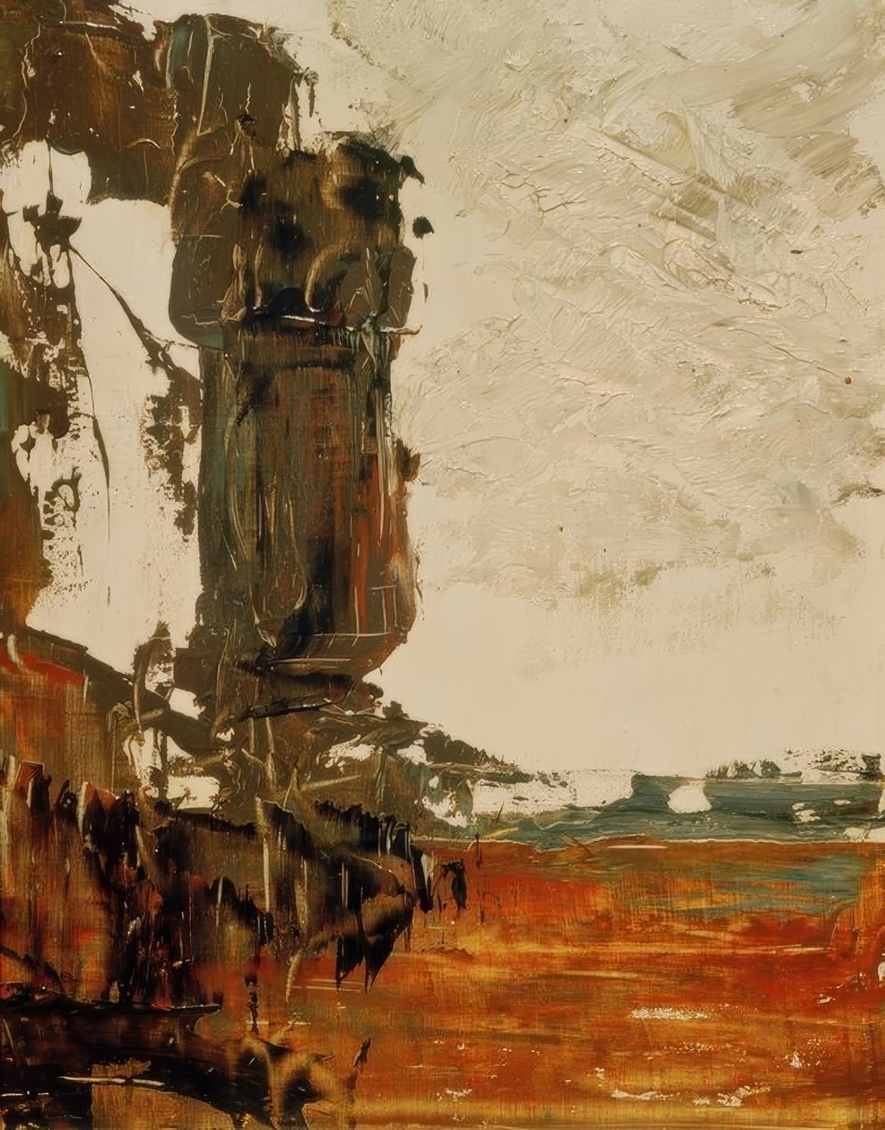 风景素描（？） 作者 古斯塔夫·莫罗（Gustave Moreau）