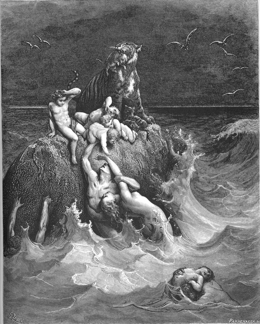 大洪水（创 7:11-24） 作者 古斯塔夫·多尔（Gustave Dore）
