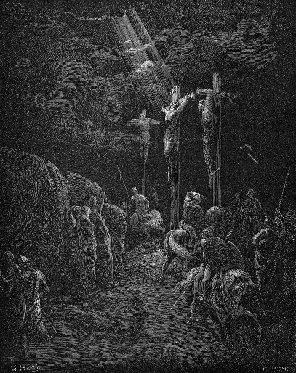 耶稣受难 作者 古斯塔夫·多尔（Gustave Dore）