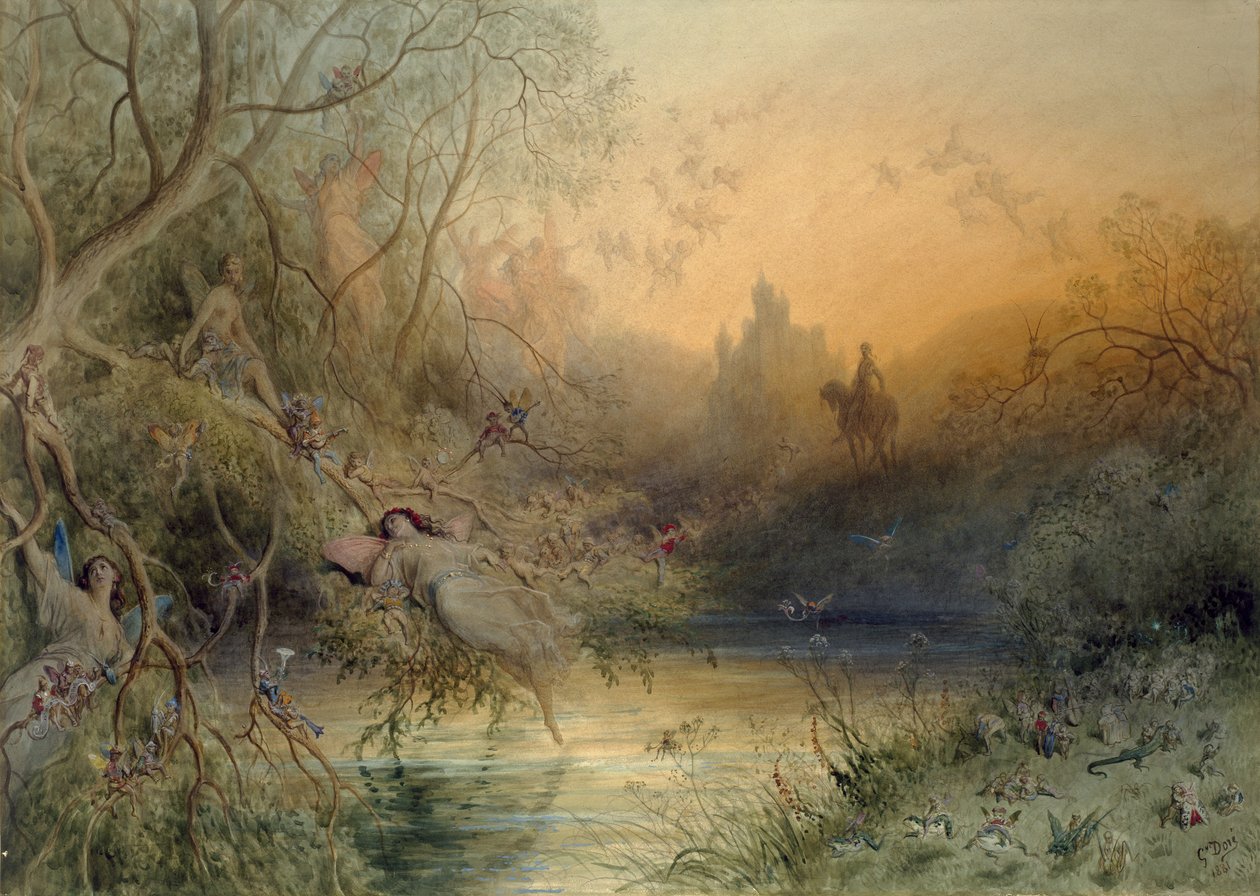 仙境，1881年 作者 古斯塔夫·多尔（Gustave Dore）