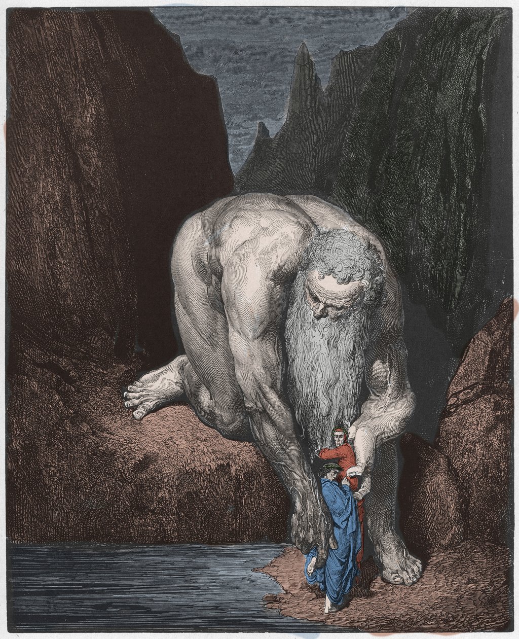 Inferno，Canto 31：巨人Antaeus 作者 古斯塔夫·多尔（Gustave Dore）