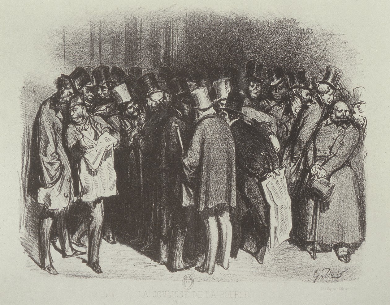 证券交易所的后台 作者 古斯塔夫·多尔（Gustave Dore）