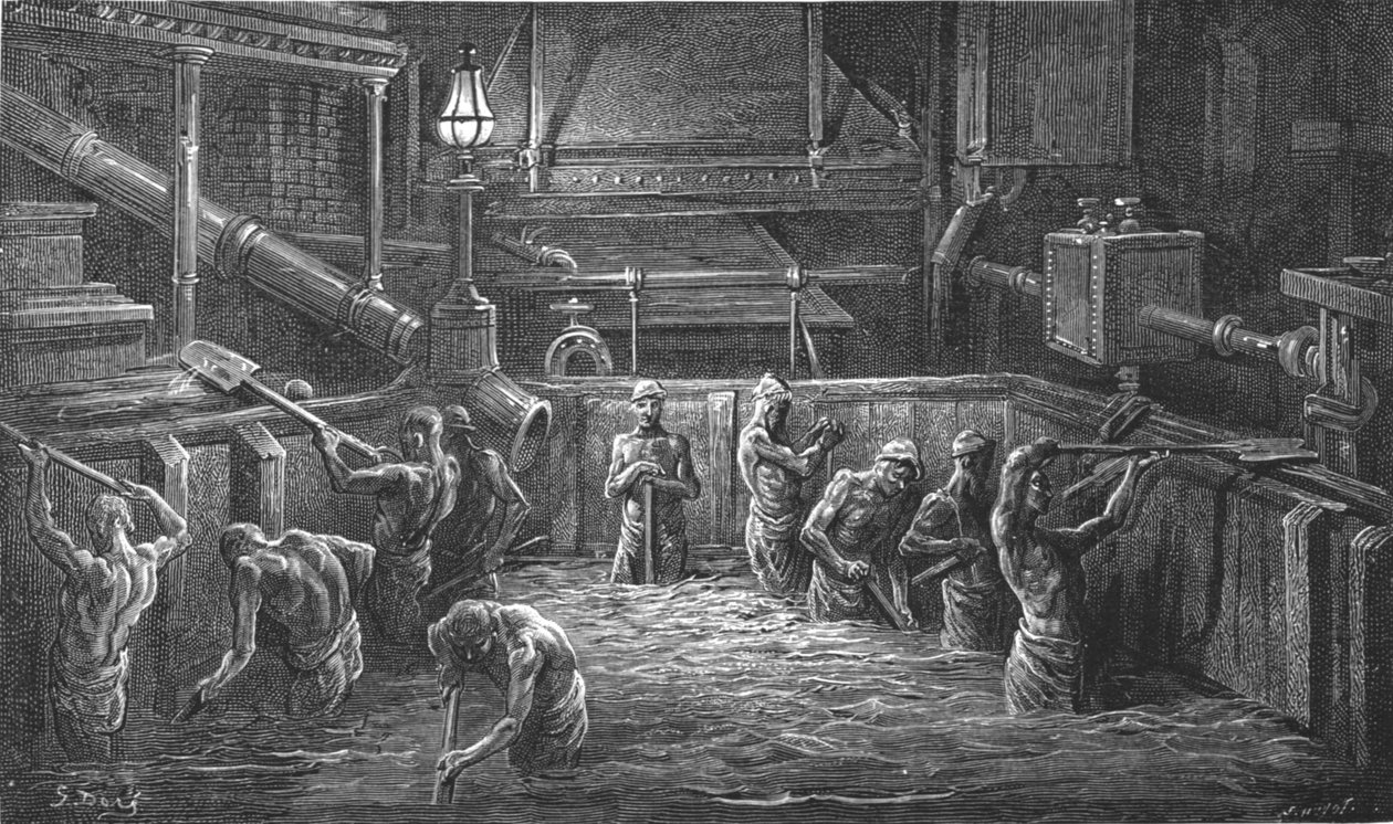 搅拌麦芽》，1872年。   作者 古斯塔夫·多尔（Gustave Dore）