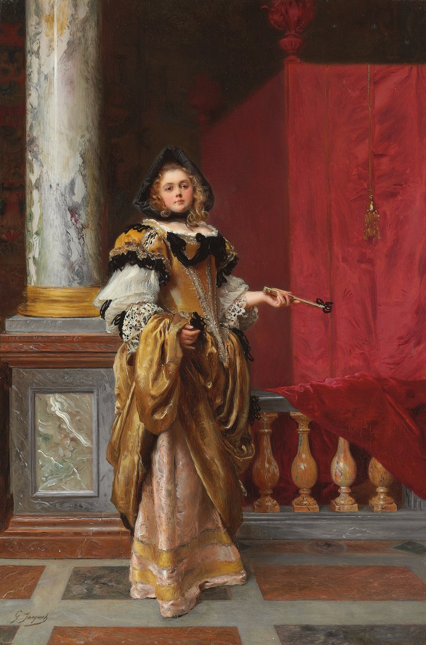 到达舞会 作者 古斯塔夫·雅克（Gustave Jacquet）