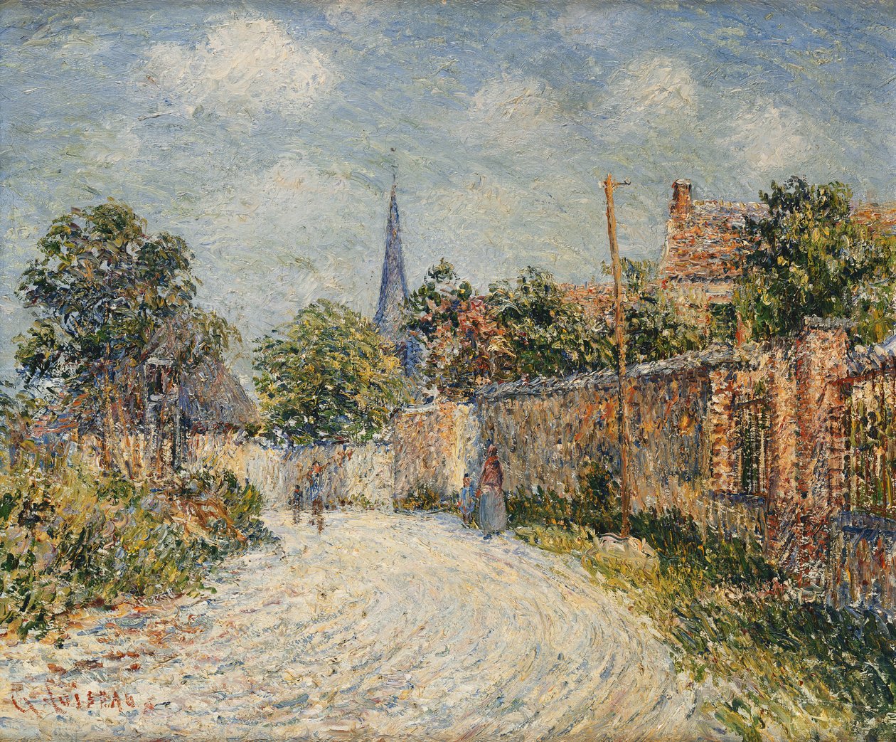 村街；村街 作者 古斯塔夫·洛索（Gustave Loiseau）