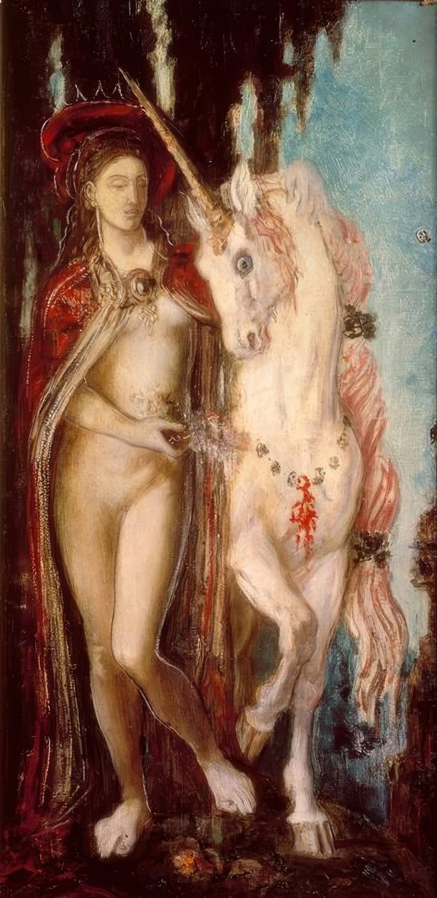 独角兽 作者 古斯塔夫·莫罗（Gustave Moreau）