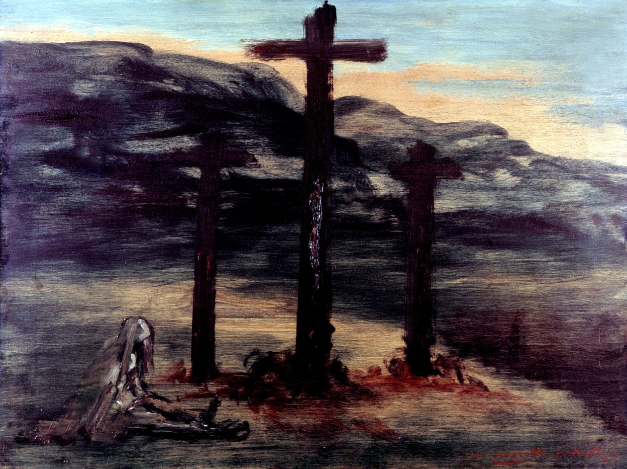 玛德琳在髑髅地 作者 古斯塔夫·莫罗（Gustave Moreau）