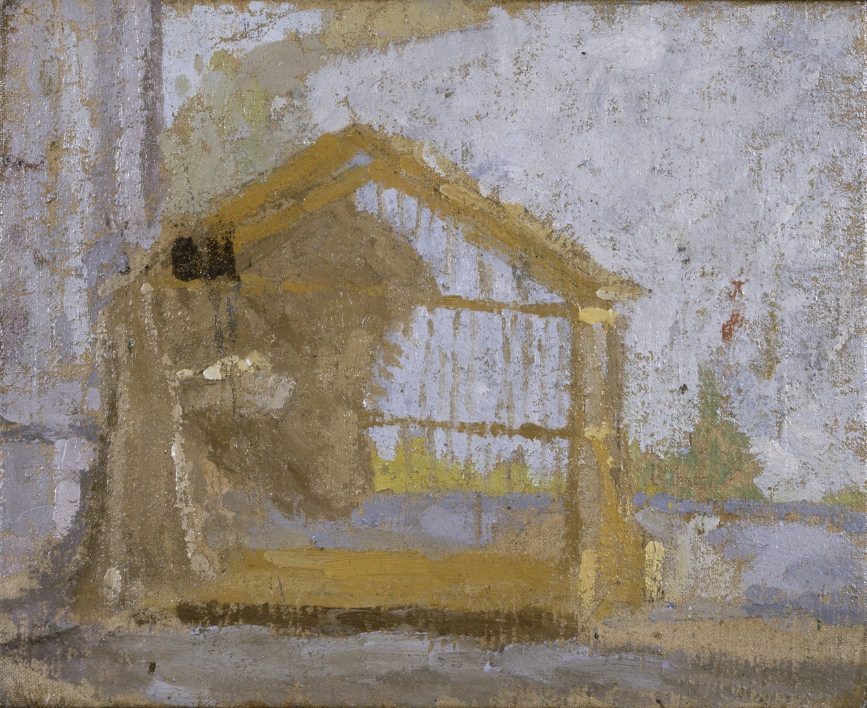 鸟笼（布面油画） 作者 格温·约翰