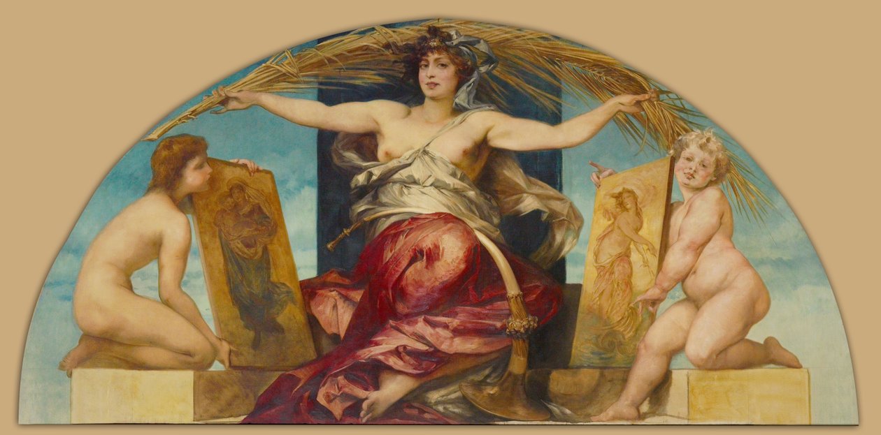 宗教与亵渎绘画的寓言 作者 汉斯·马卡特（Hans Makart）