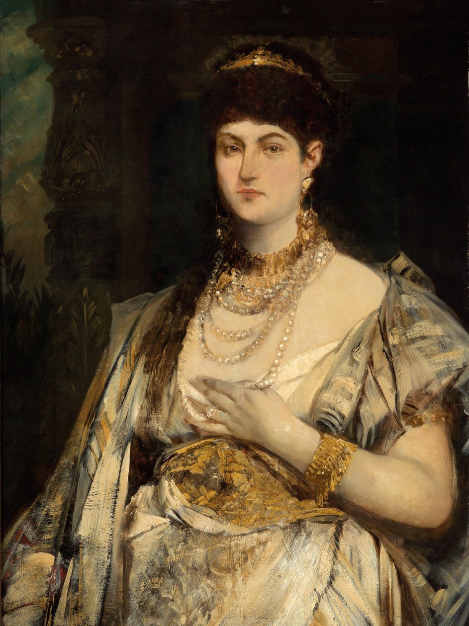 肖像Henriette Mankiewicz 作者 汉斯·马卡特（Hans Makart）