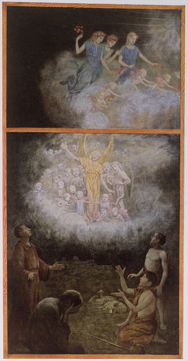 牧羊人的报喜，c.1910 作者 汉斯·托马