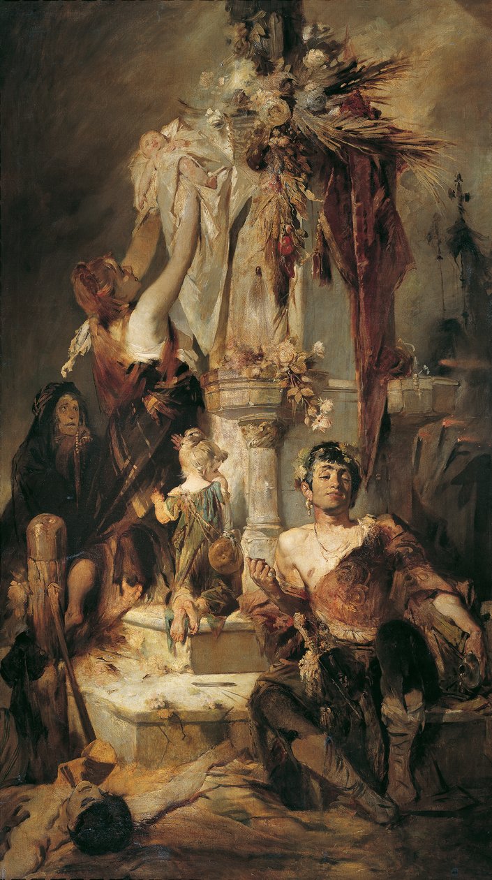 古代祭祀场景 作者 汉斯·马卡特（Hans Makart）