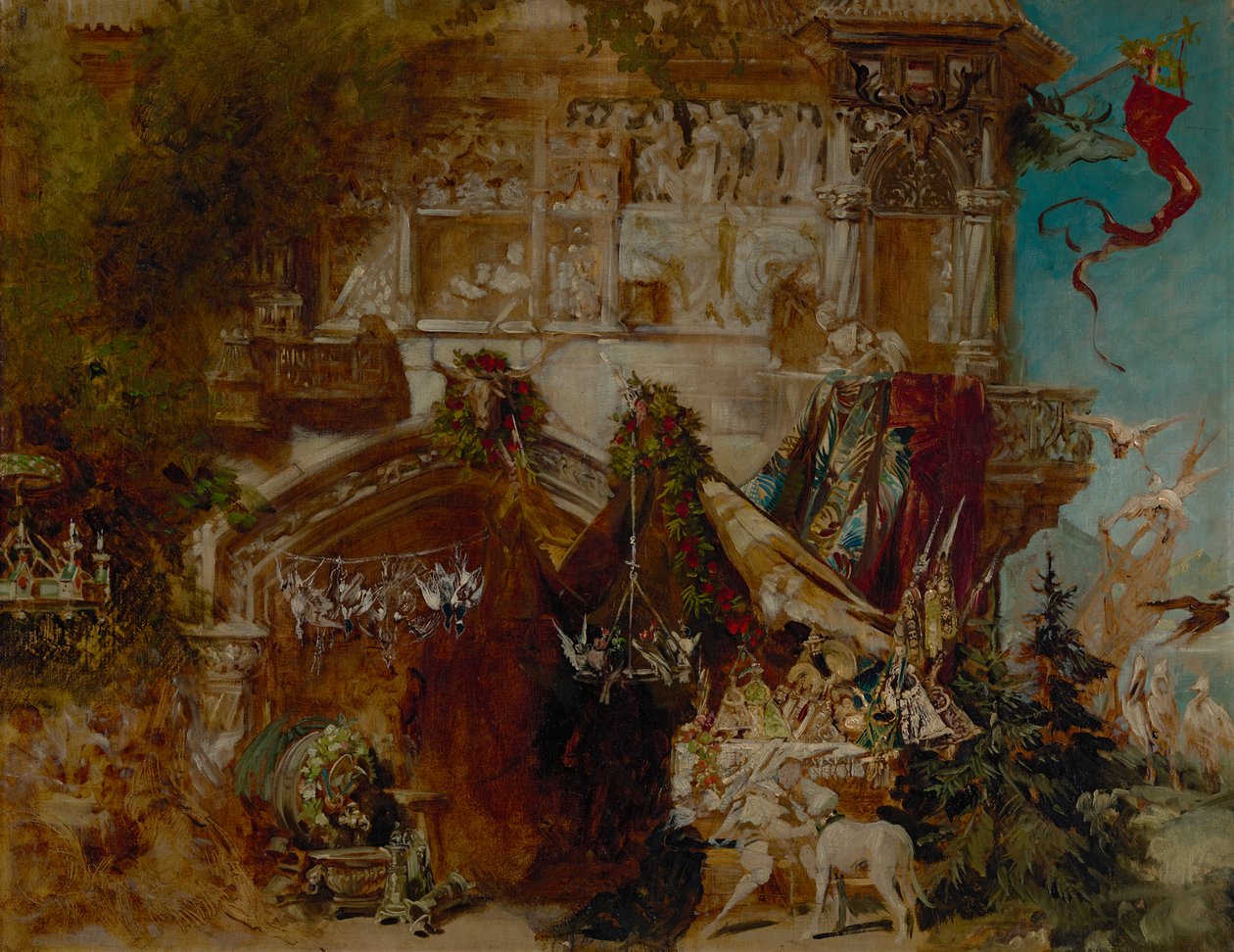 狩猎小屋 作者 汉斯·马卡特（Hans Makart）