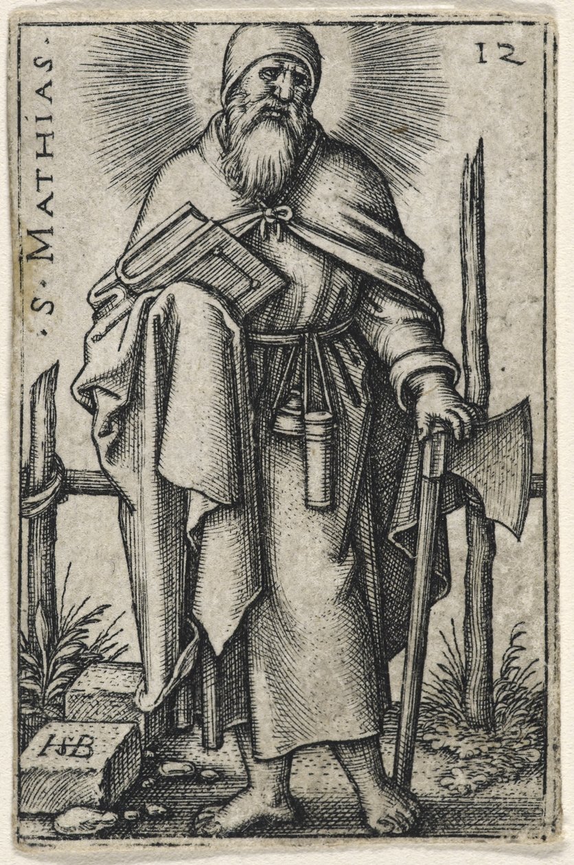 Saint Mathias，1541-46 作者 汉斯·塞巴尔德·贝汉姆