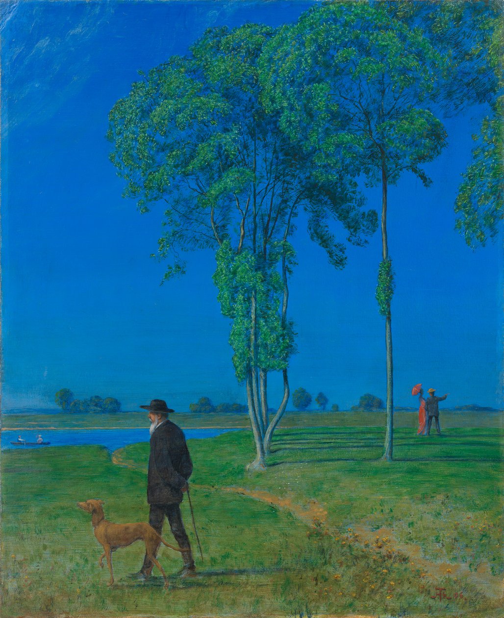 孤独，1906年。 作者 汉斯·托马