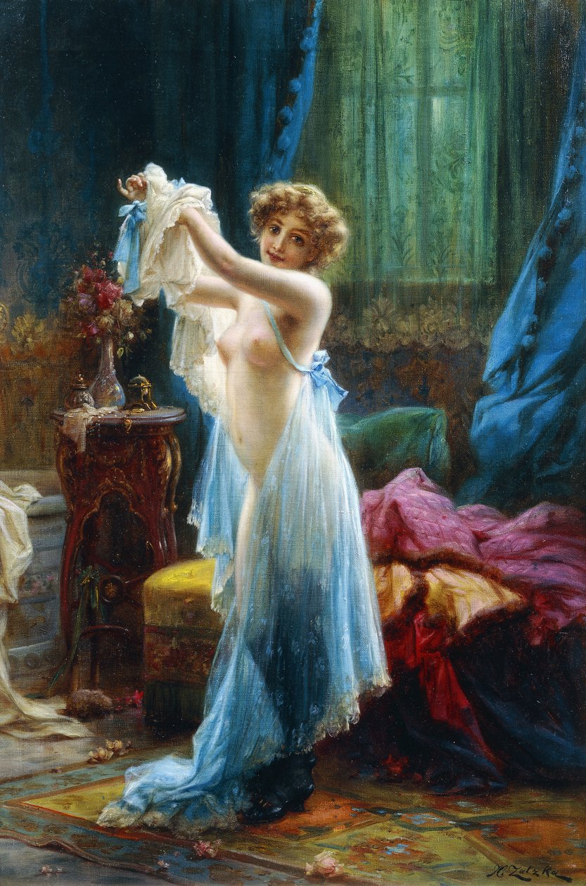 闺房 作者 汉斯·扎兹卡（Hans Zatzka）