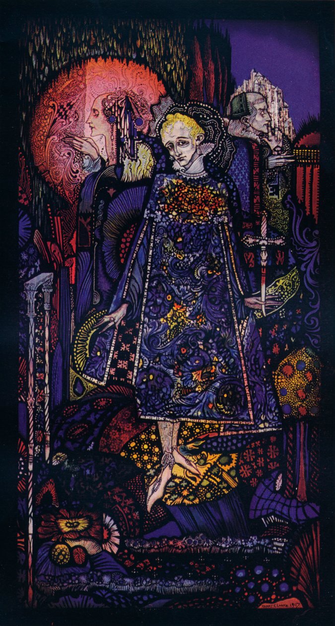 疯狂王子之歌，c1917 作者 哈里·克拉克