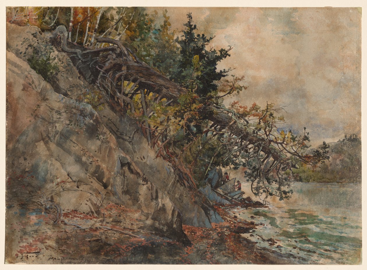 孟菲格湖（c。 1880年代。 作者 哈里·芬恩