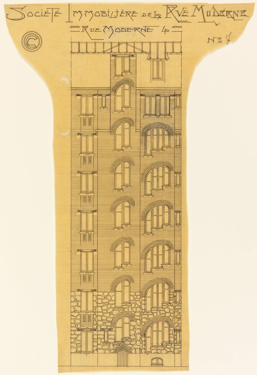 公寓楼的高度 作者 赫克托·吉马尔（Hector Guimard）