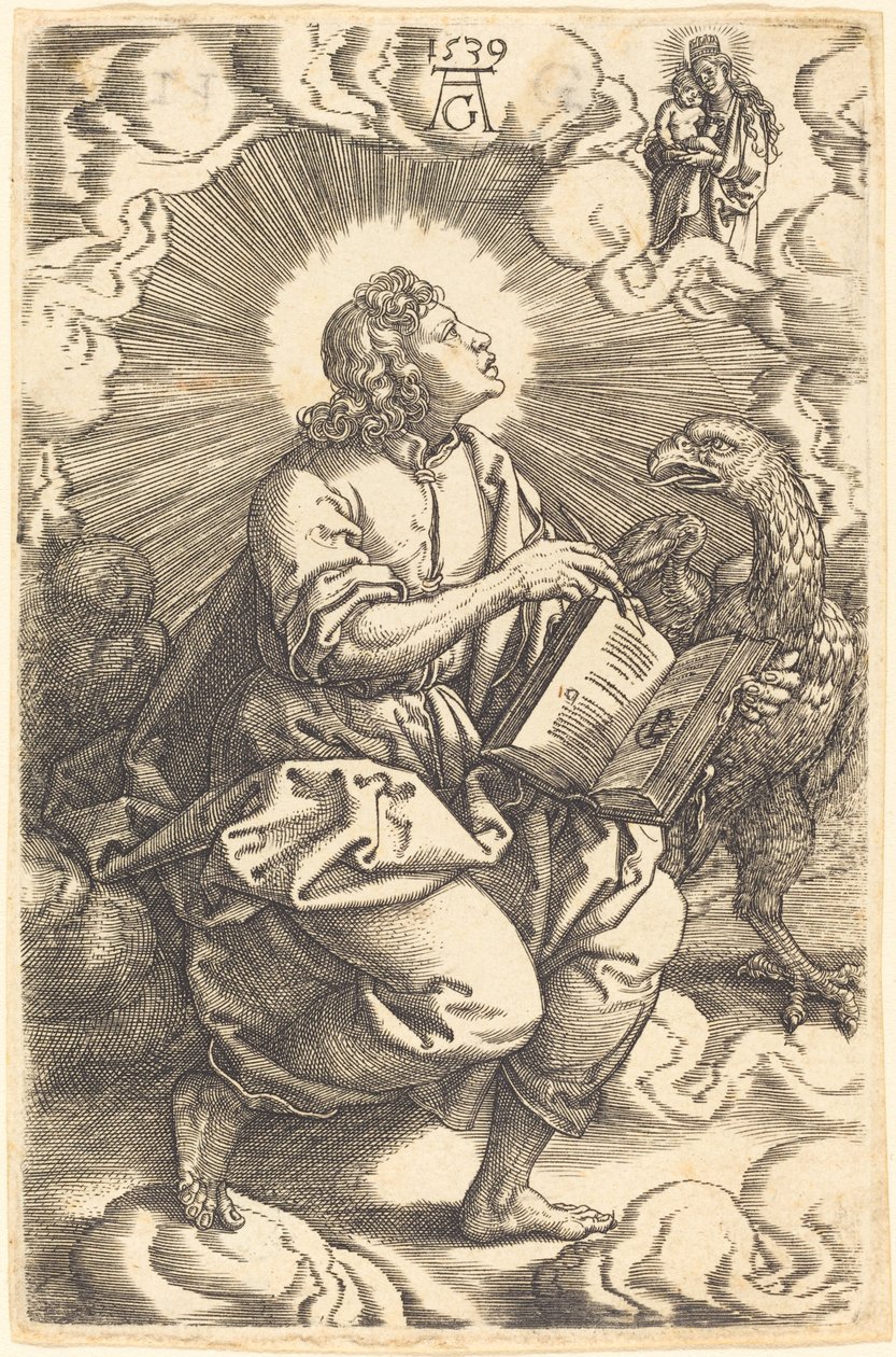 约翰，1539年。 作者 海因里希·阿尔德勒弗（Heinrich Aldegrever）