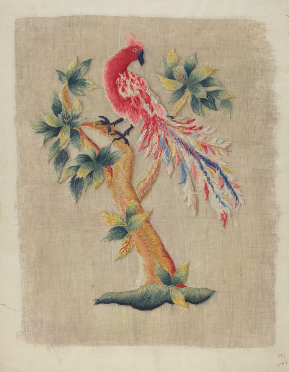 床帘的部分，约1937年。 作者 海伦·E·吉尔曼
