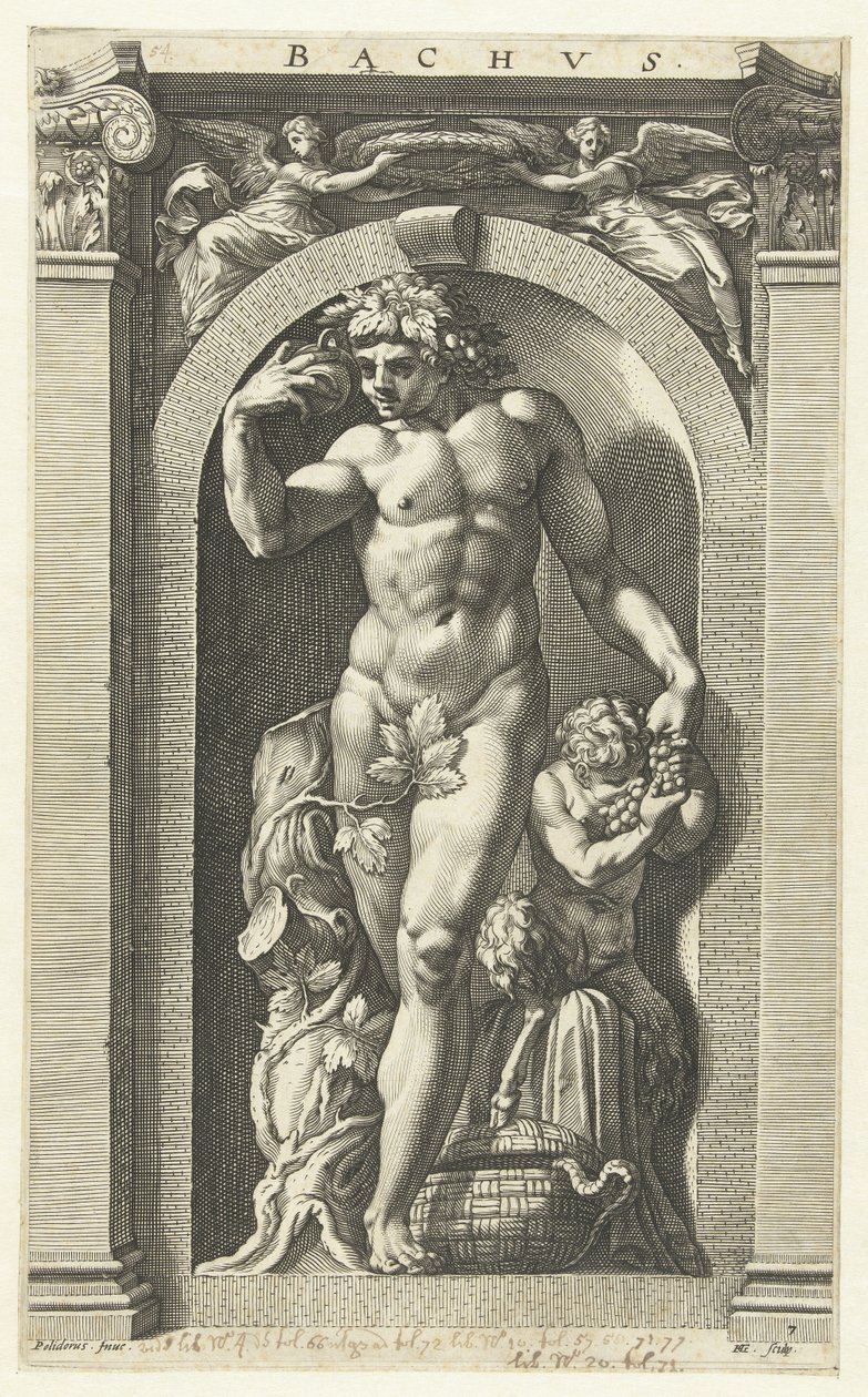 巴克斯，1592年 作者 亨德里克·古尔齐乌斯（Hendrik Goltzius）