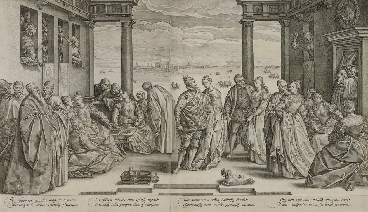 威尼斯婚礼，1584年 作者 亨德里克·古尔齐乌斯（Hendrik Goltzius）