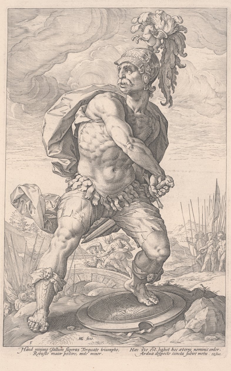 泰特斯曼里乌斯 作者 亨德里克·古尔齐乌斯（Hendrik Goltzius）