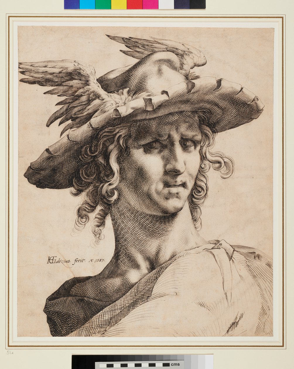 水星负责人 作者 亨德里克·古尔齐乌斯（Hendrik Goltzius）