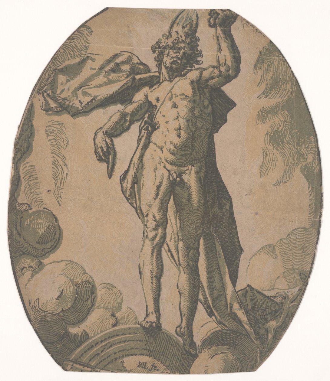 赫利俄斯 作者 亨德里克·古尔齐乌斯（Hendrik Goltzius）