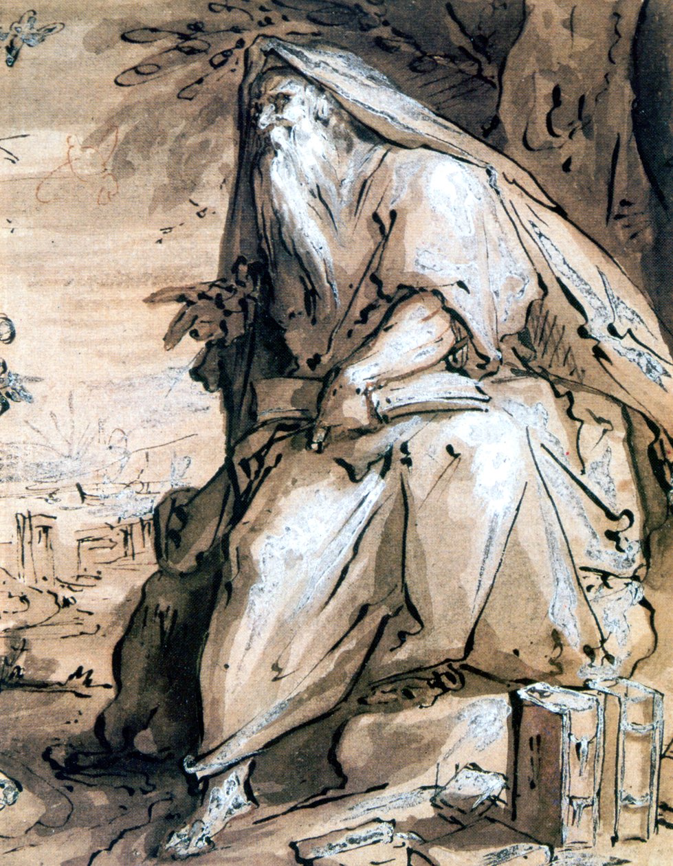 先知c1600 作者 亨德里克·古尔齐乌斯（Hendrik Goltzius）