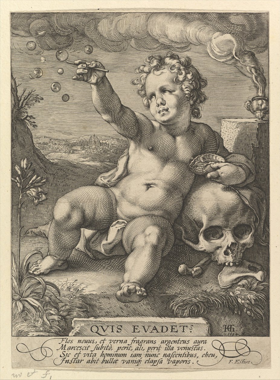 谁出现，1594。 作者 亨德里克·古尔齐乌斯（Hendrik Goltzius）