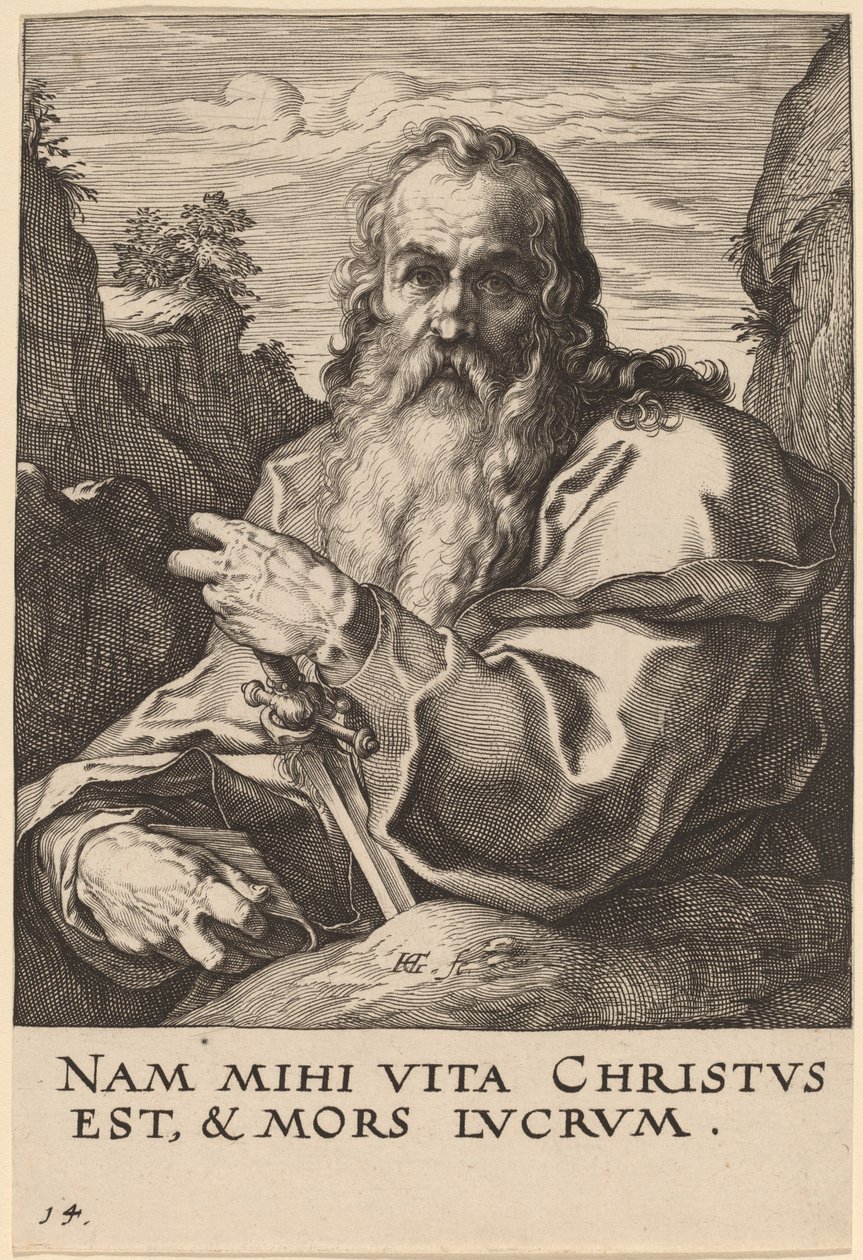 圣保罗 作者 亨德里克·古尔齐乌斯（Hendrik Goltzius）