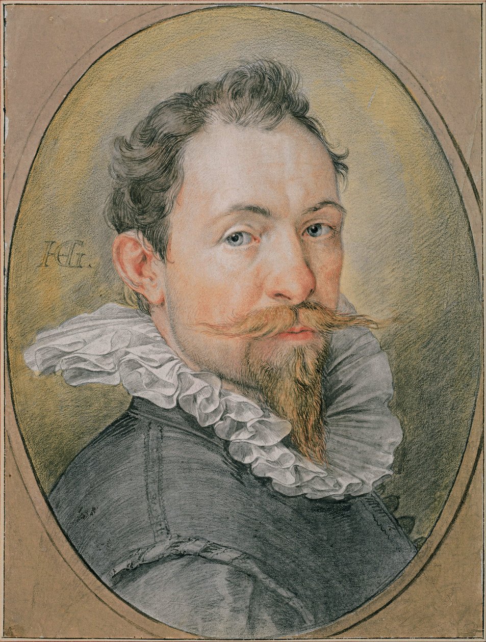 自画像，约1594年 作者 亨德里克·古尔齐乌斯（Hendrik Goltzius）