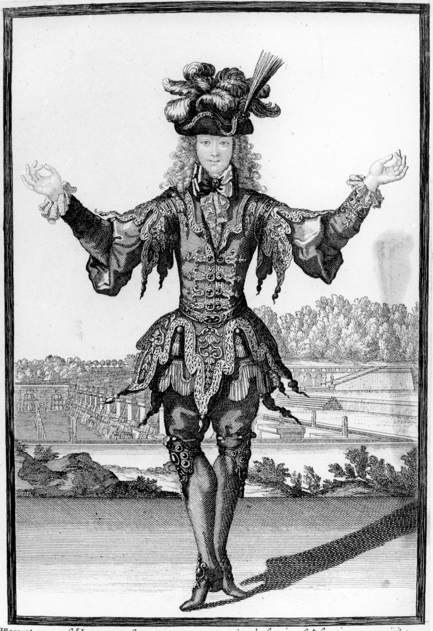 作为舞者的优质人物，c.1695 作者 亨利·博纳特（Henri Bonnart）