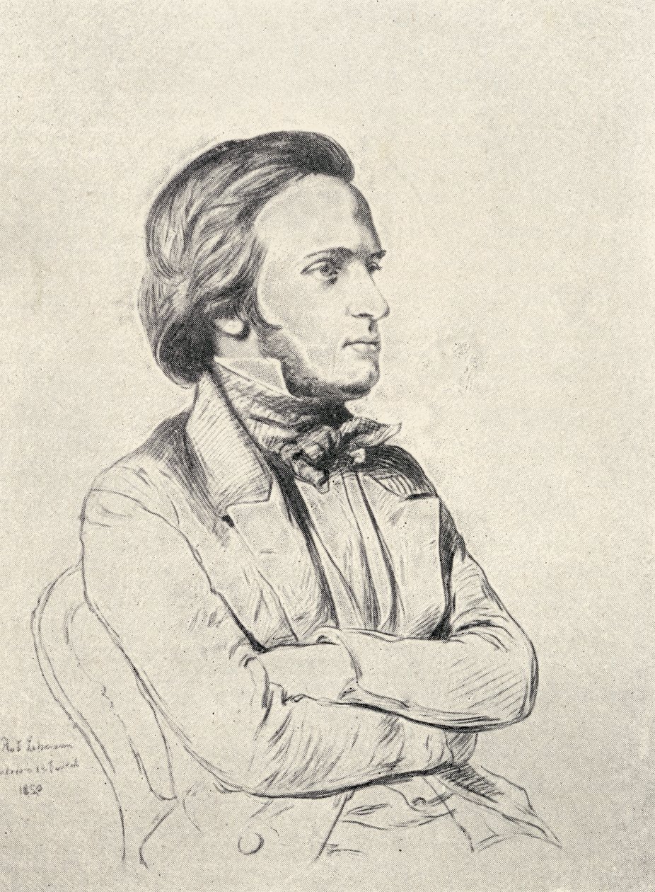 威廉·理查德·瓦格纳于1850年 作者 亨利·莱曼（Henri Lehmann）