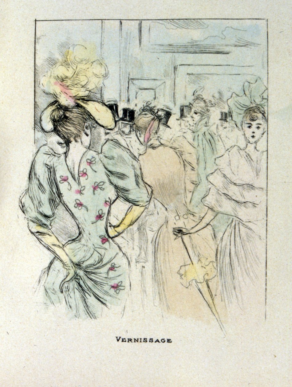 处于高级时尚中的女性 作者 亨利·布特（Henri Boutet）