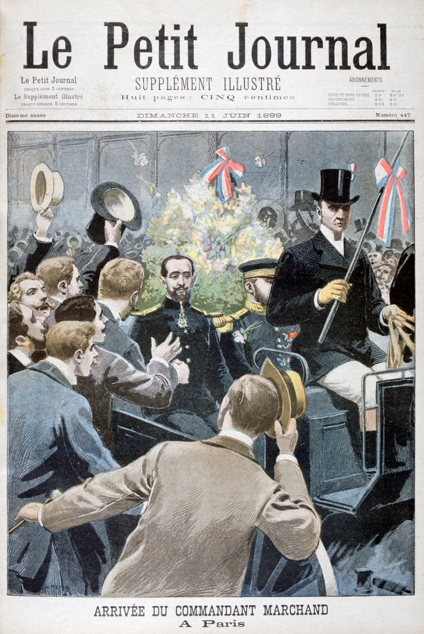 1899年，指挥官马尔尚到达巴黎 作者 亨利·迈耶（Henri Meyer）