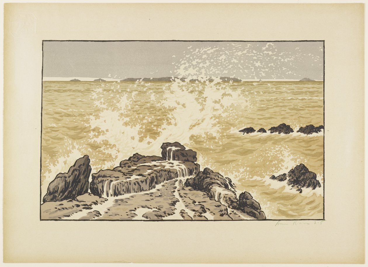 波浪 (La Vague) 作者 亨利·里维耶尔（Henri Riviere）
