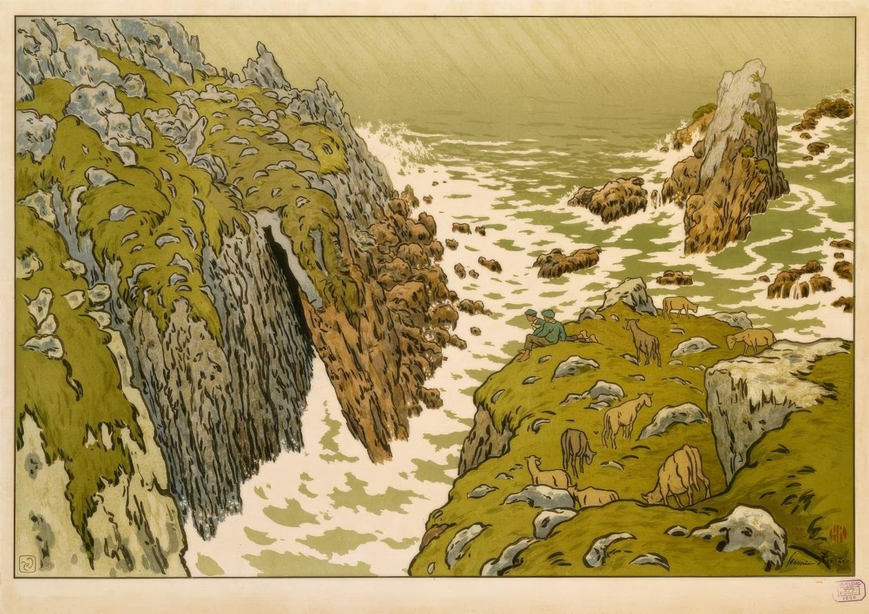 La Falaise 作者 亨利·里维耶尔（Henri Riviere）