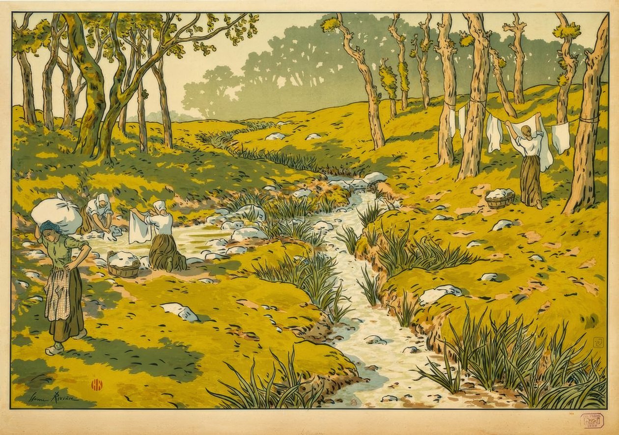 吕索（Le Ruisseau 作者 亨利·里维耶尔（Henri Riviere）