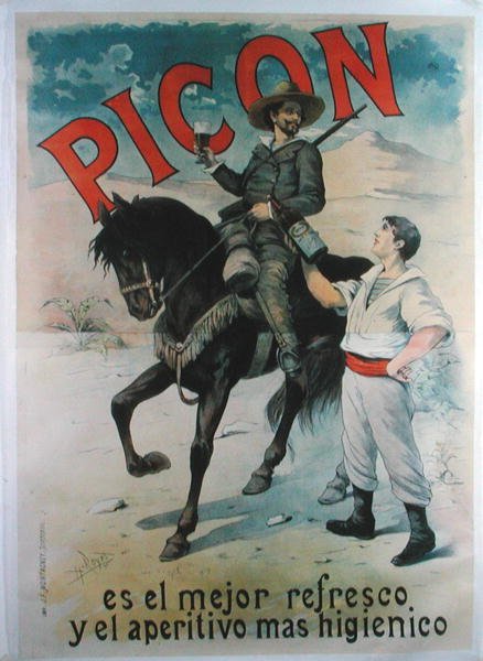 西班牙开胃酒 "Picon "的广告海报 作者 亨利·罗耶（Henri Royer）