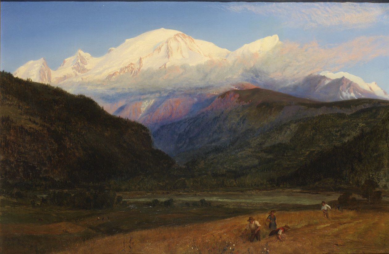 来自Servoz的勃朗峰，1856年 作者 亨利摩尔