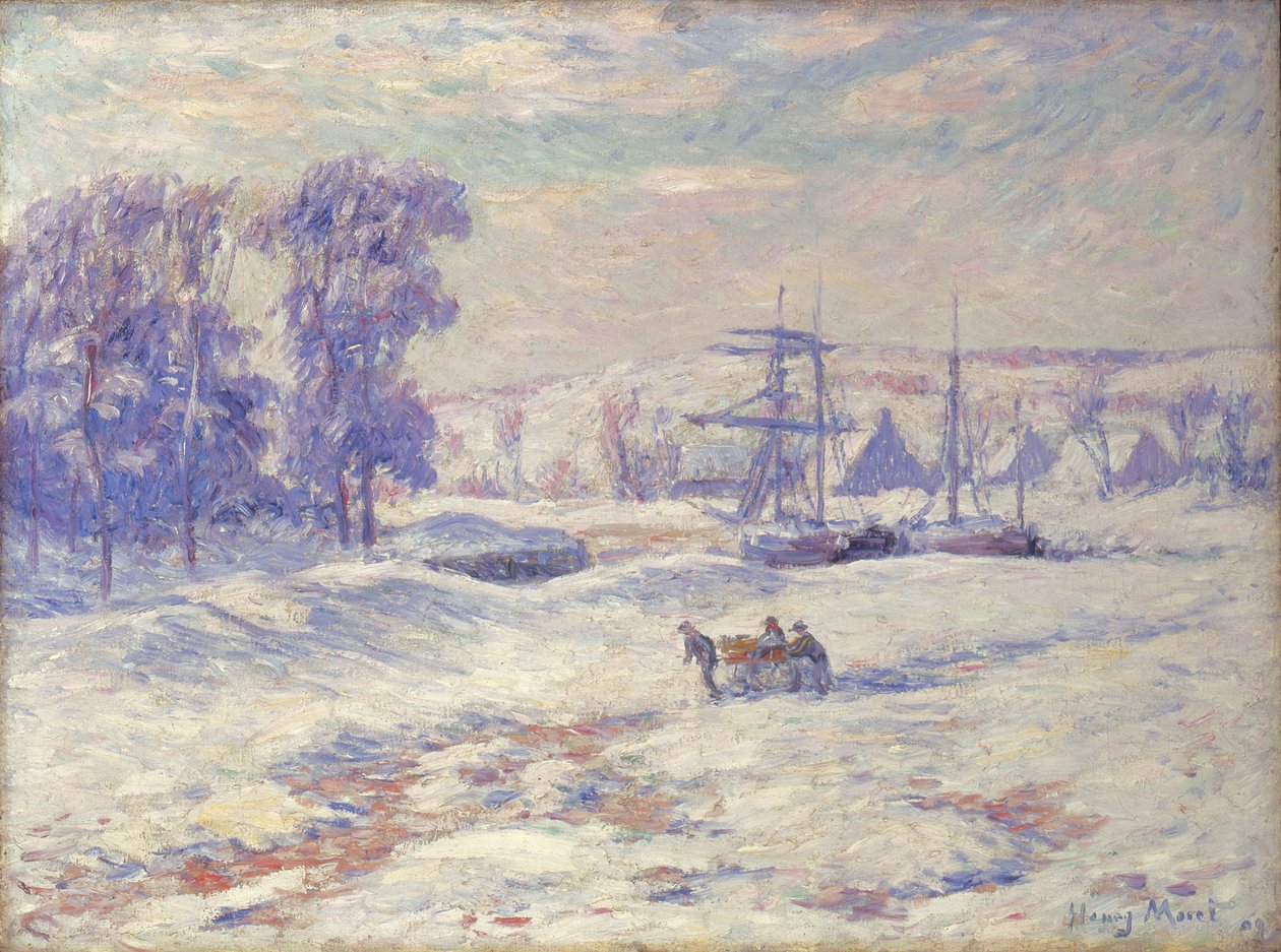 1909年坎佩尔的雪 作者 亨利莫雷特