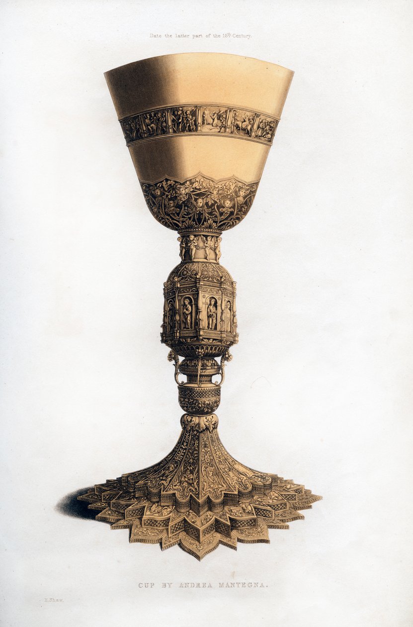 杯，十五世纪末，1843年。 作者 亨利·肖