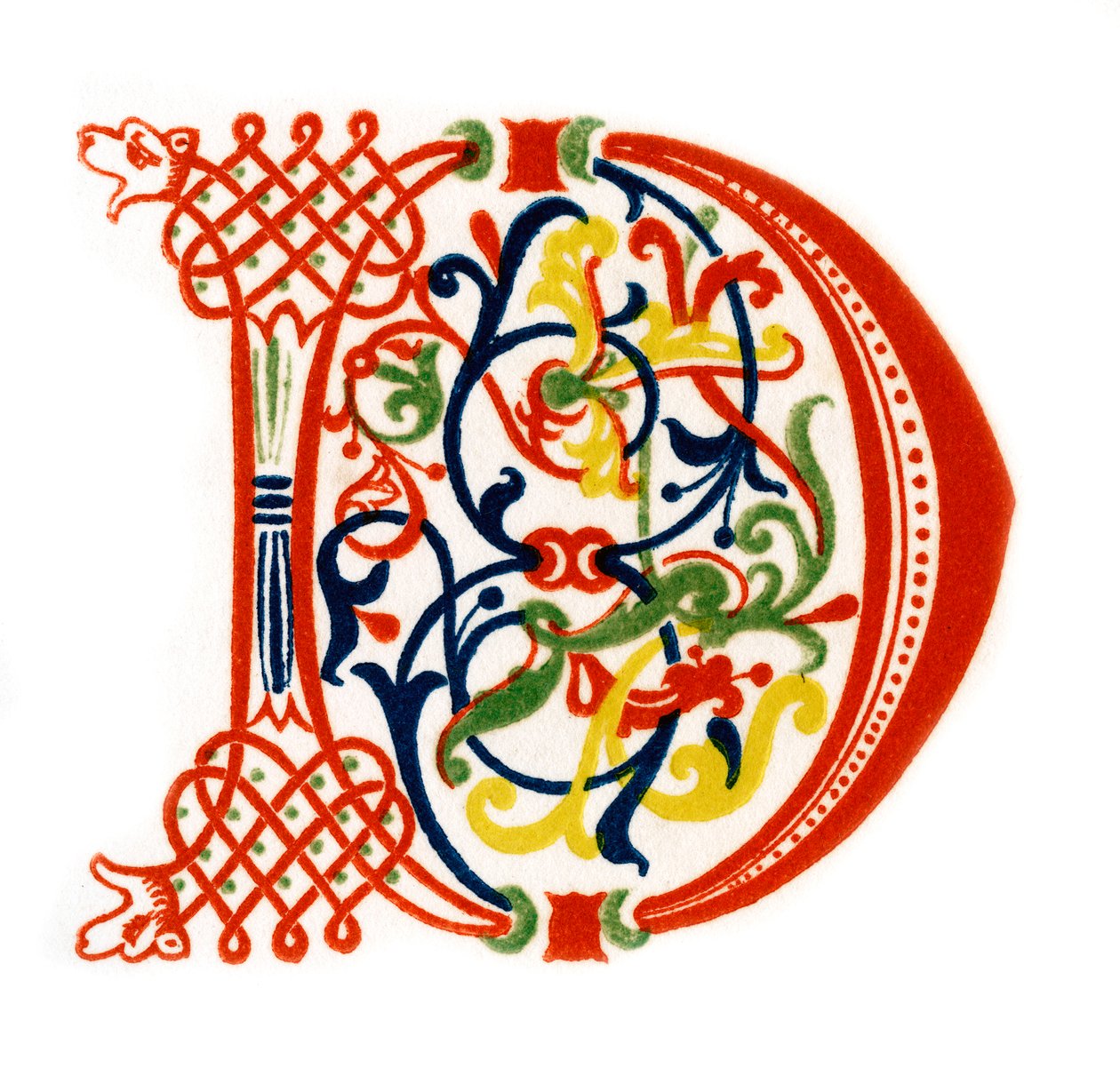 首字母D，于12世纪末，1843年。 作者 亨利·肖