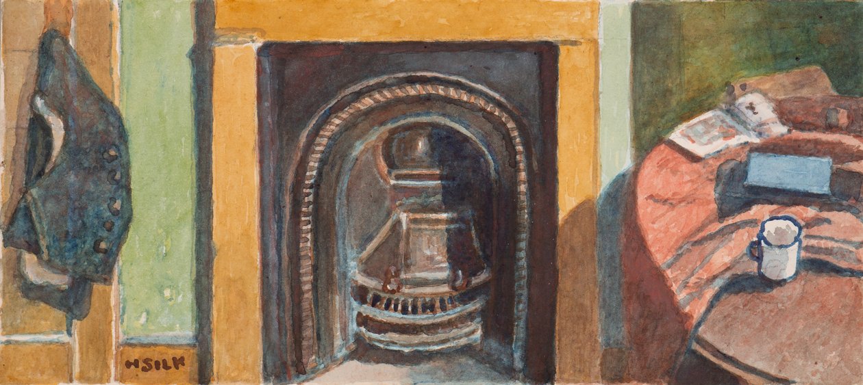 壁炉，c.1930 作者 亨利·希尔克