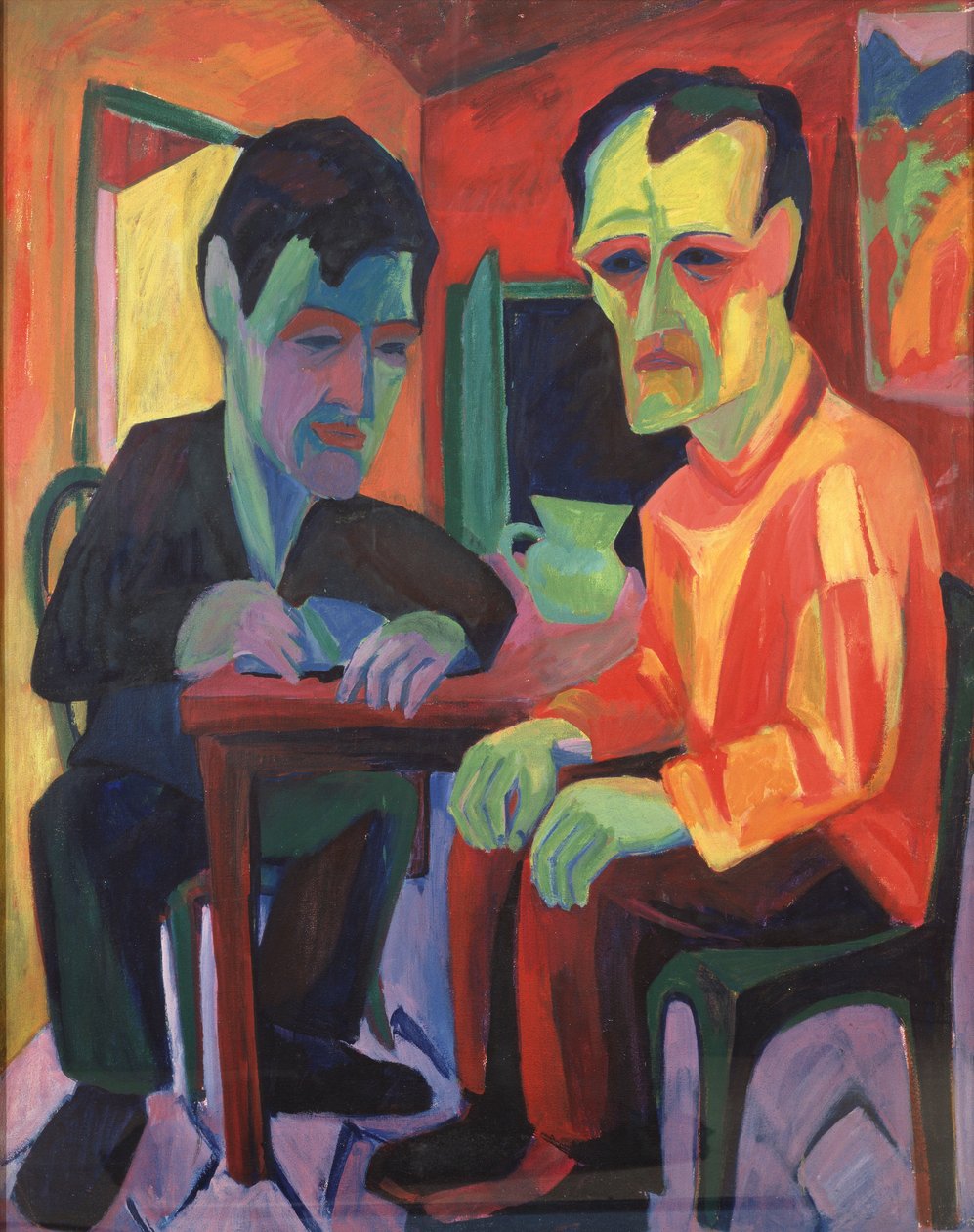 讨论；对话，约1925年 作者 赫尔曼·谢勒（Hermann Scherer）