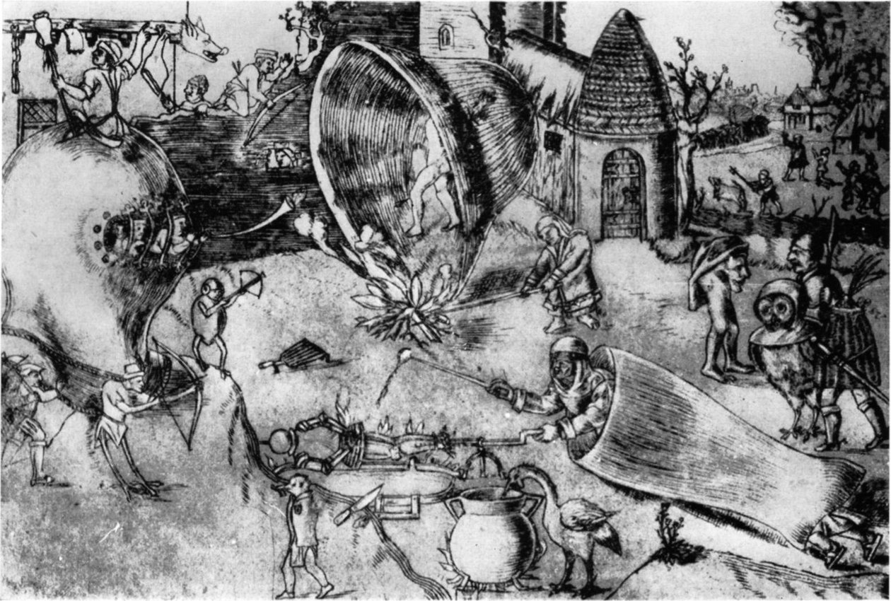 怪诞的战斗场面 作者 Hieronymus Bosch